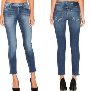 AMO Denim Stix Crop Jeans in Sweatheart Women’s 28